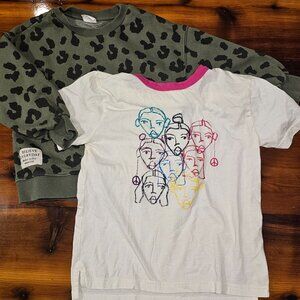 2 Piece Girls Size 5/6 Shirts